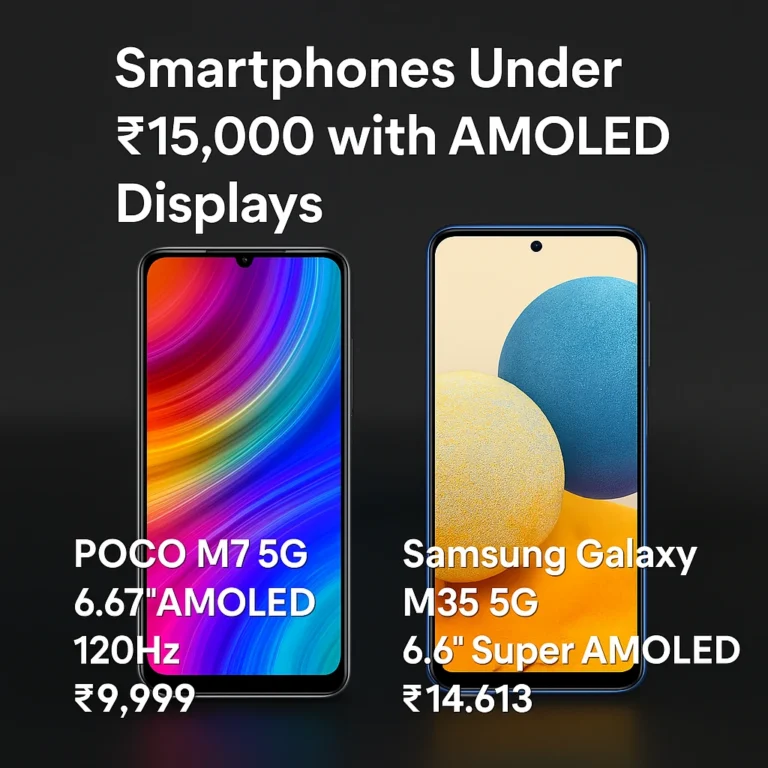 Top 10 Best Smartphones Under ₹15,000 in India (April 2025) – Display, Camera, Gaming